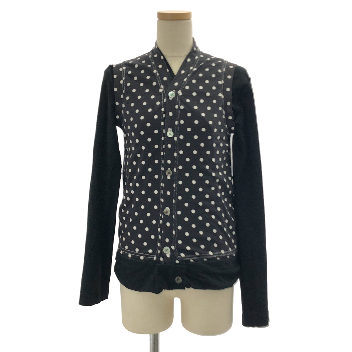 COMME des GARCONS / コムデギャルソン リバーシブル ドット カーディガン トップス