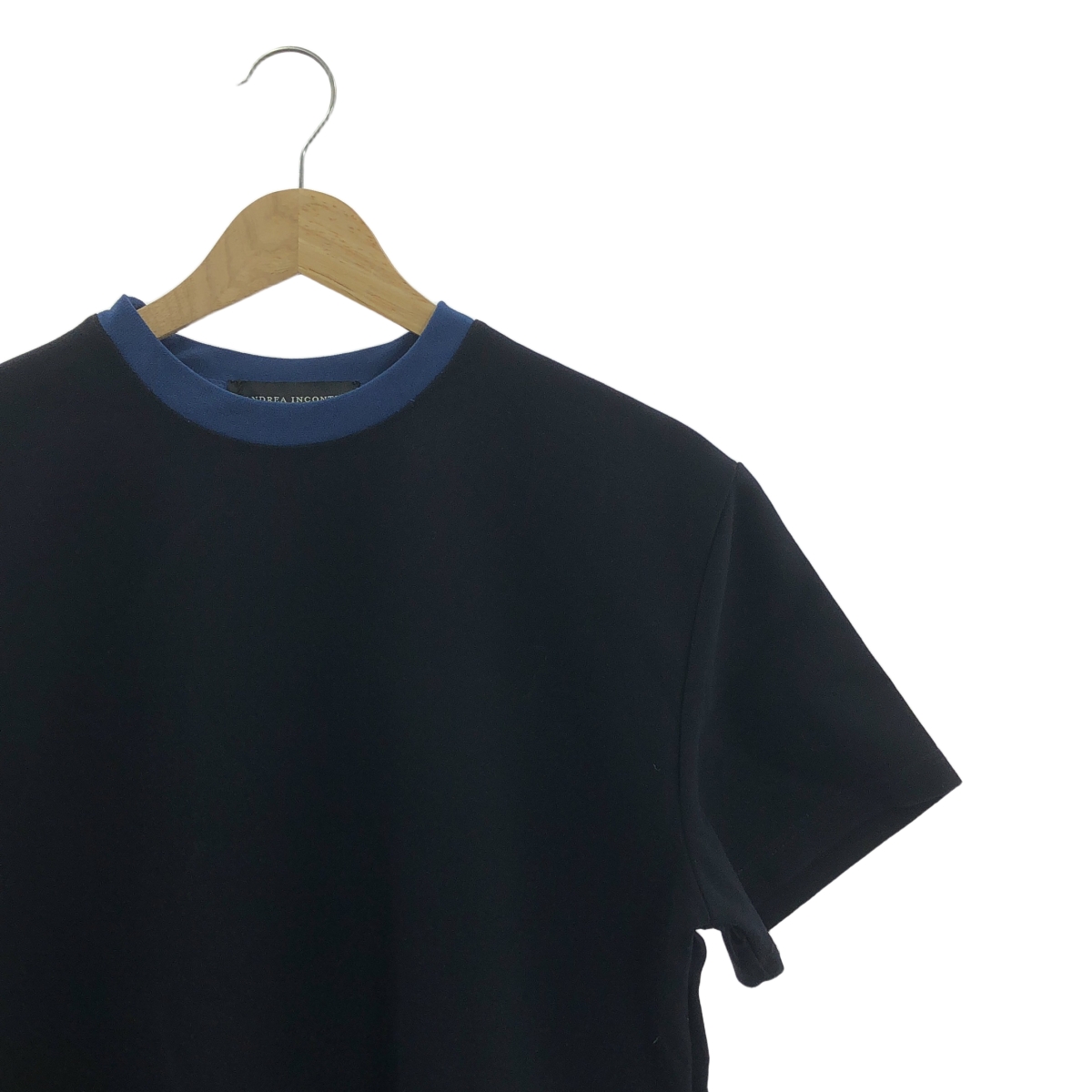 None / ANDREA INCONTRI / アンドレア・インコントリ ジップ ストレッチ Tシャツ カットソー