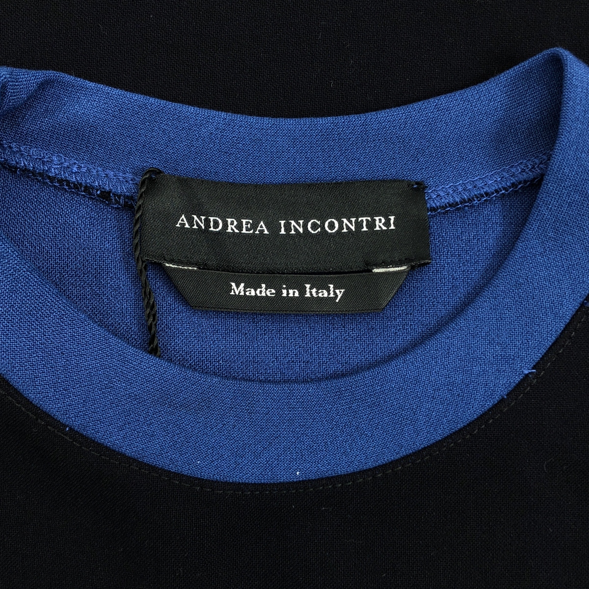 None / ANDREA INCONTRI / アンドレア・インコントリ ジップ ストレッチ Tシャツ カットソー