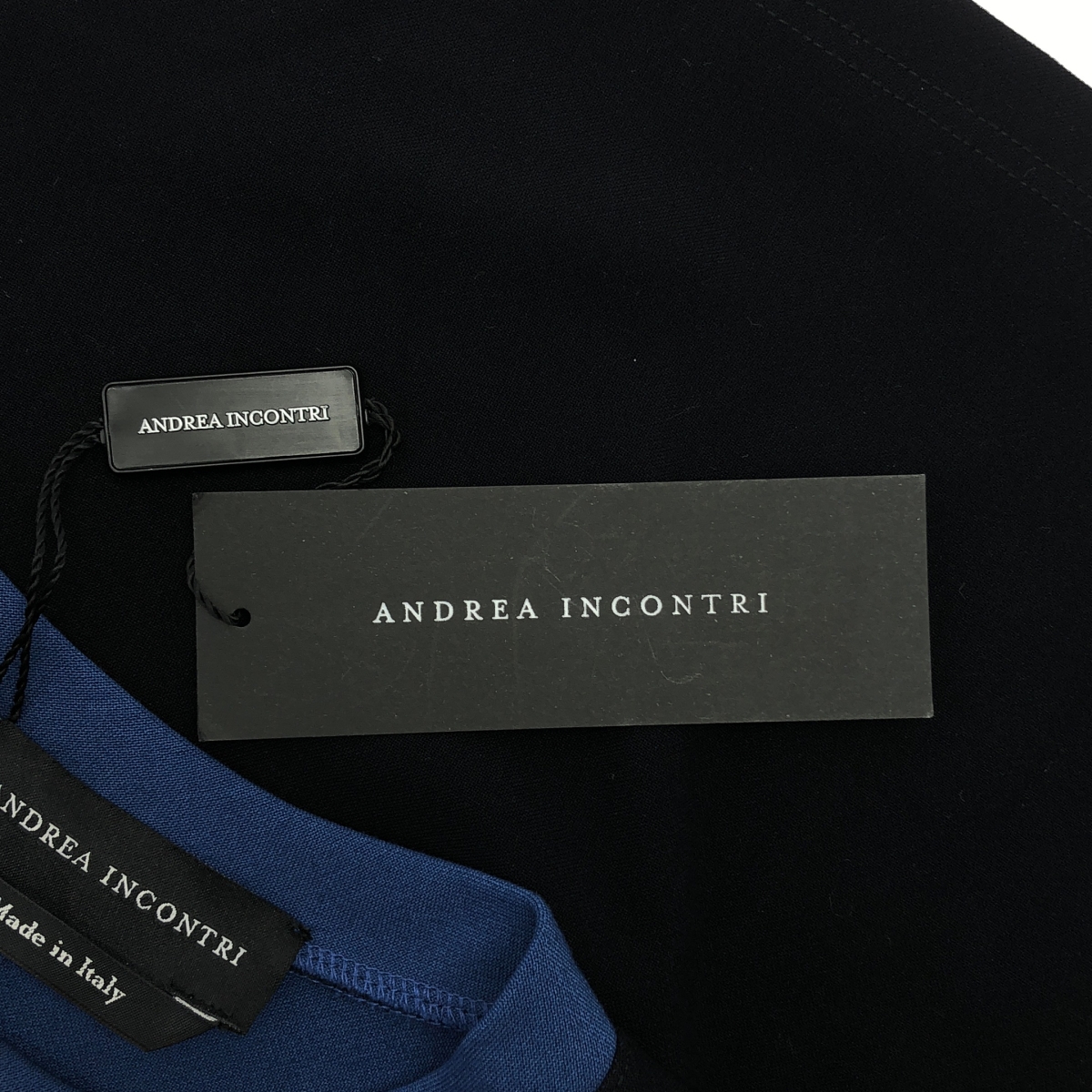 None / ANDREA INCONTRI / アンドレア・インコントリ ジップ ストレッチ Tシャツ カットソー