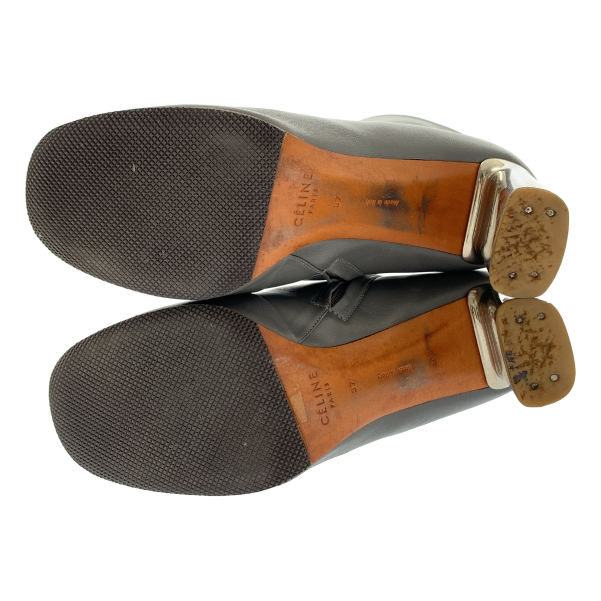 CELINE / セリーヌ フィービー期 レザー アンクルヒールブーツ