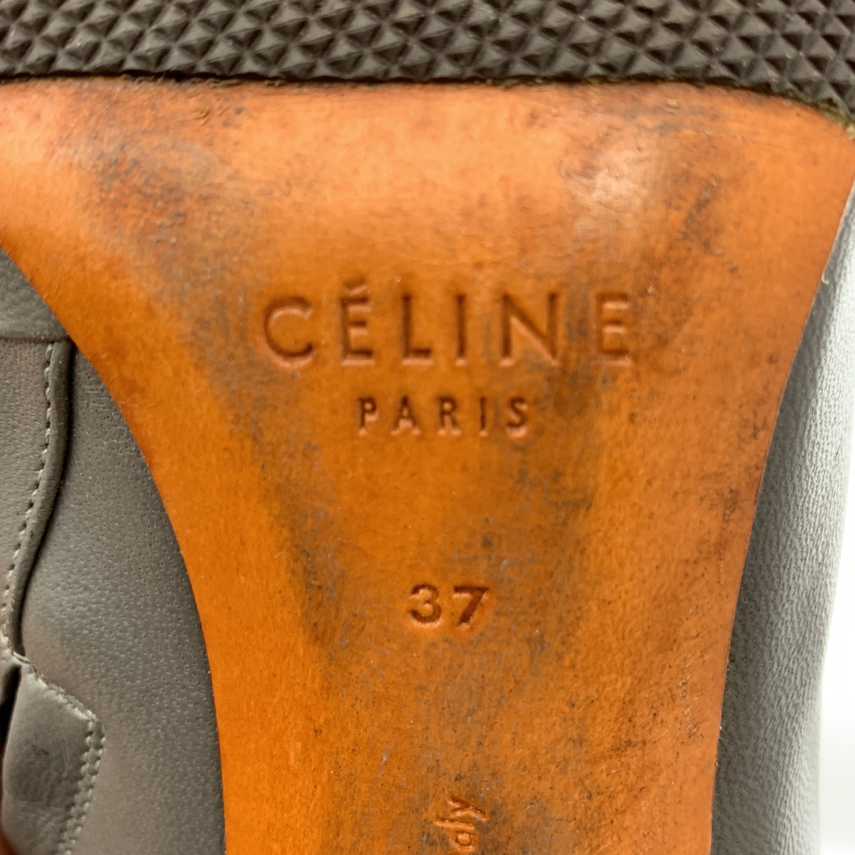 CELINE / セリーヌ フィービー期 レザー アンクルヒールブーツ