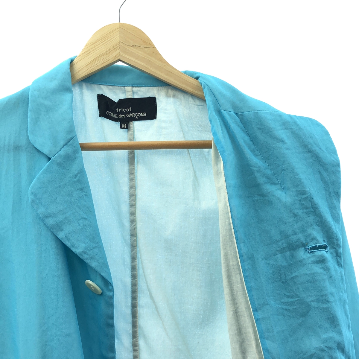 tricot COMME des GARCONS / トリココムデギャルソン ポリエステル シフォン 3B テーラードジャケット