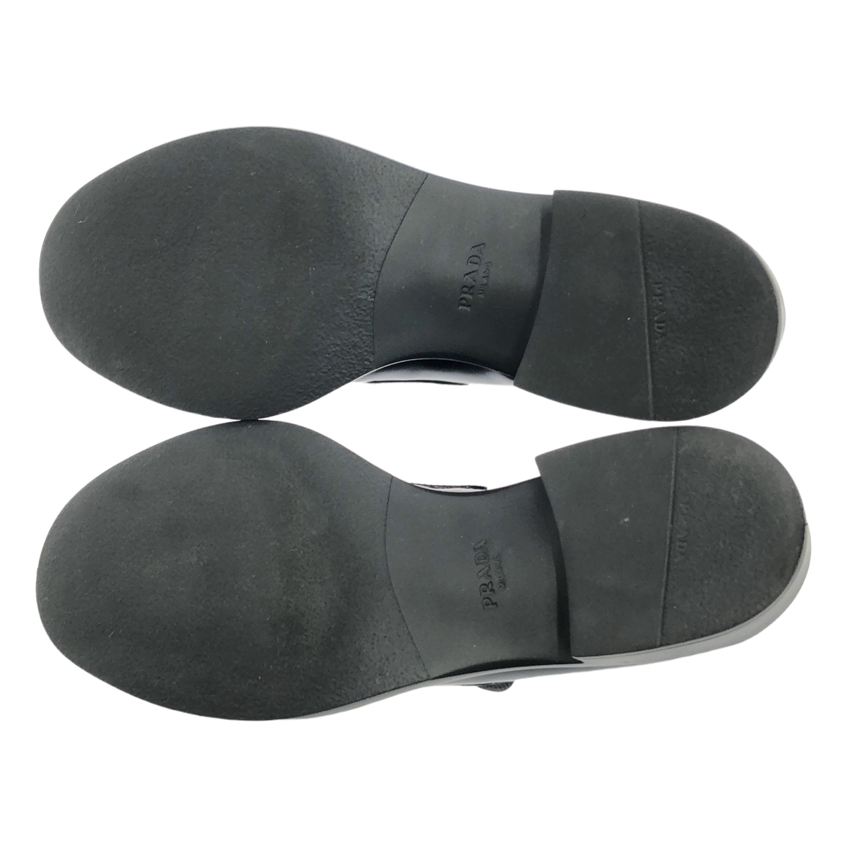 PRADA / プラダ チョコレート ブラッシュドレザー ローファー