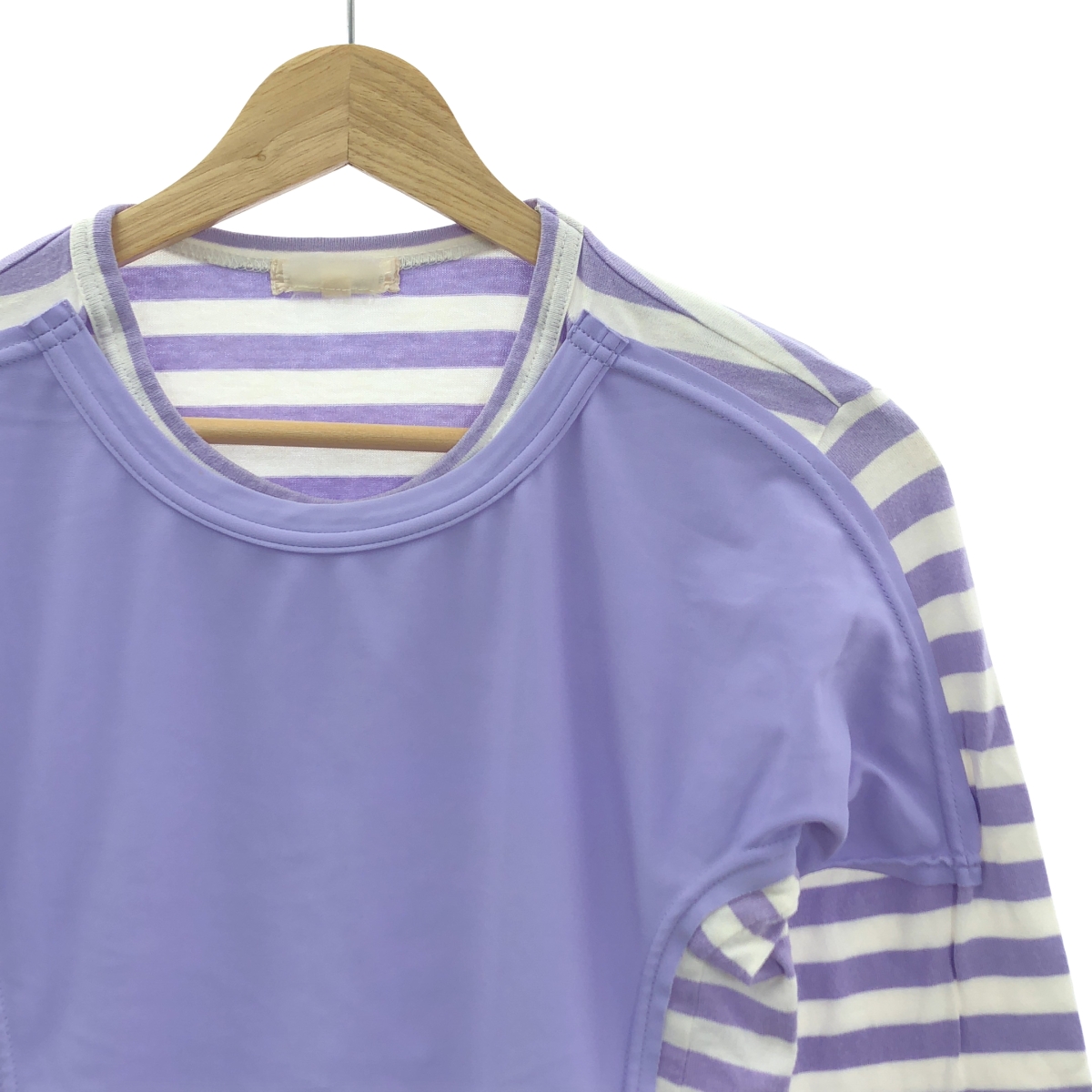 COMME des GARCONS / コムデギャルソン ストレッチナイロン ドッキング ボーダー カットソー