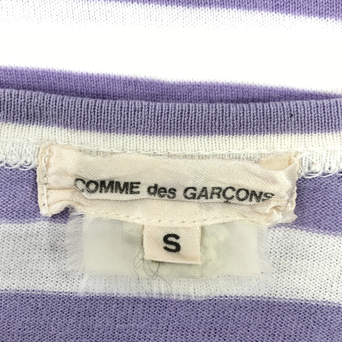COMME des GARCONS / コムデギャルソン ストレッチナイロン ドッキング ボーダー カットソー