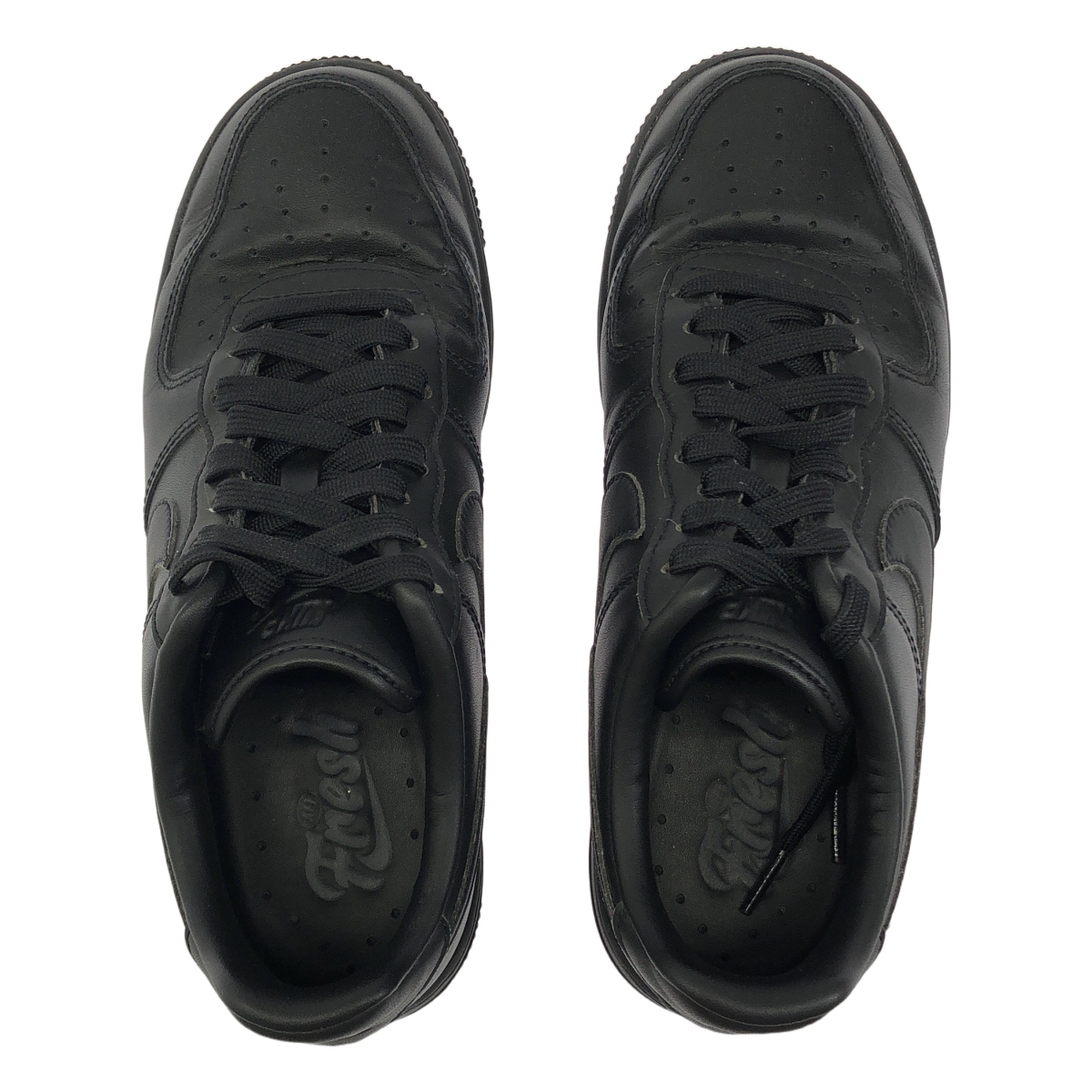 NIKE / ナイキ AIR FORCE 1 07 LOW FRESH / TRIPLE BLACK エアフォース1 ロー フレッシュ トリプルブラック スニーカー