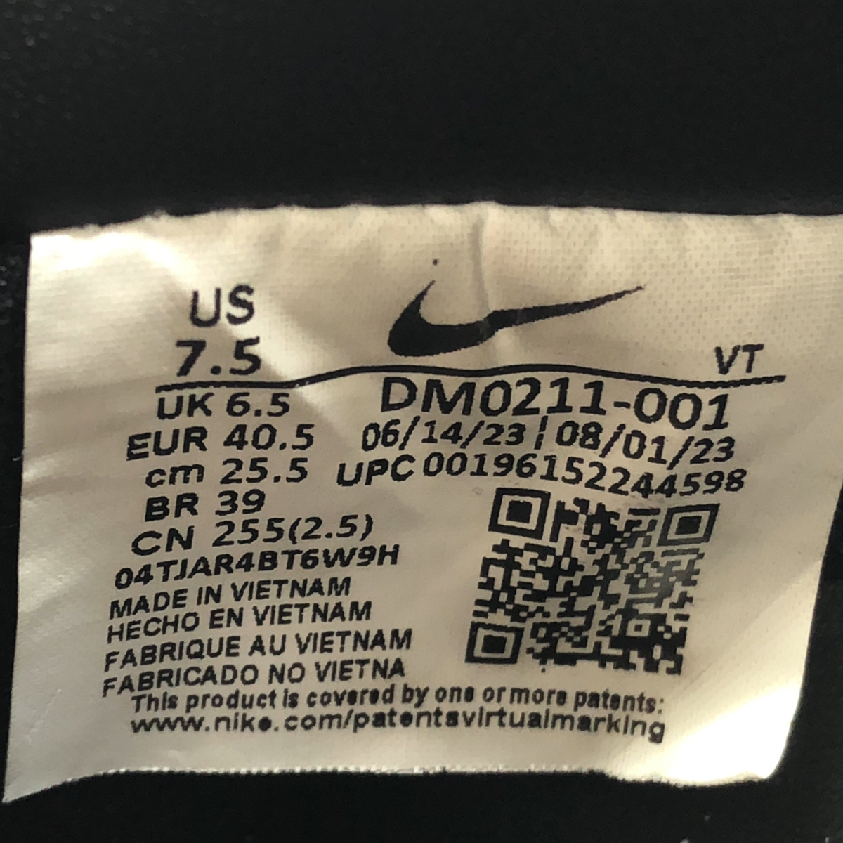 NIKE / ナイキ AIR FORCE 1 07 LOW FRESH / TRIPLE BLACK エアフォース1 ロー フレッシュ トリプルブラック スニーカー