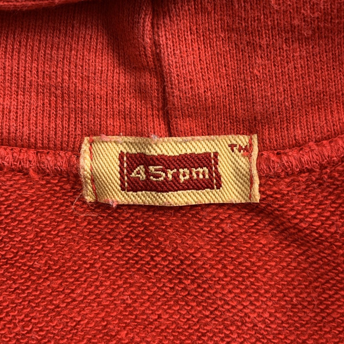 45rpm / フォーティーファイブアールピーエム コットン ロゴ パーカー