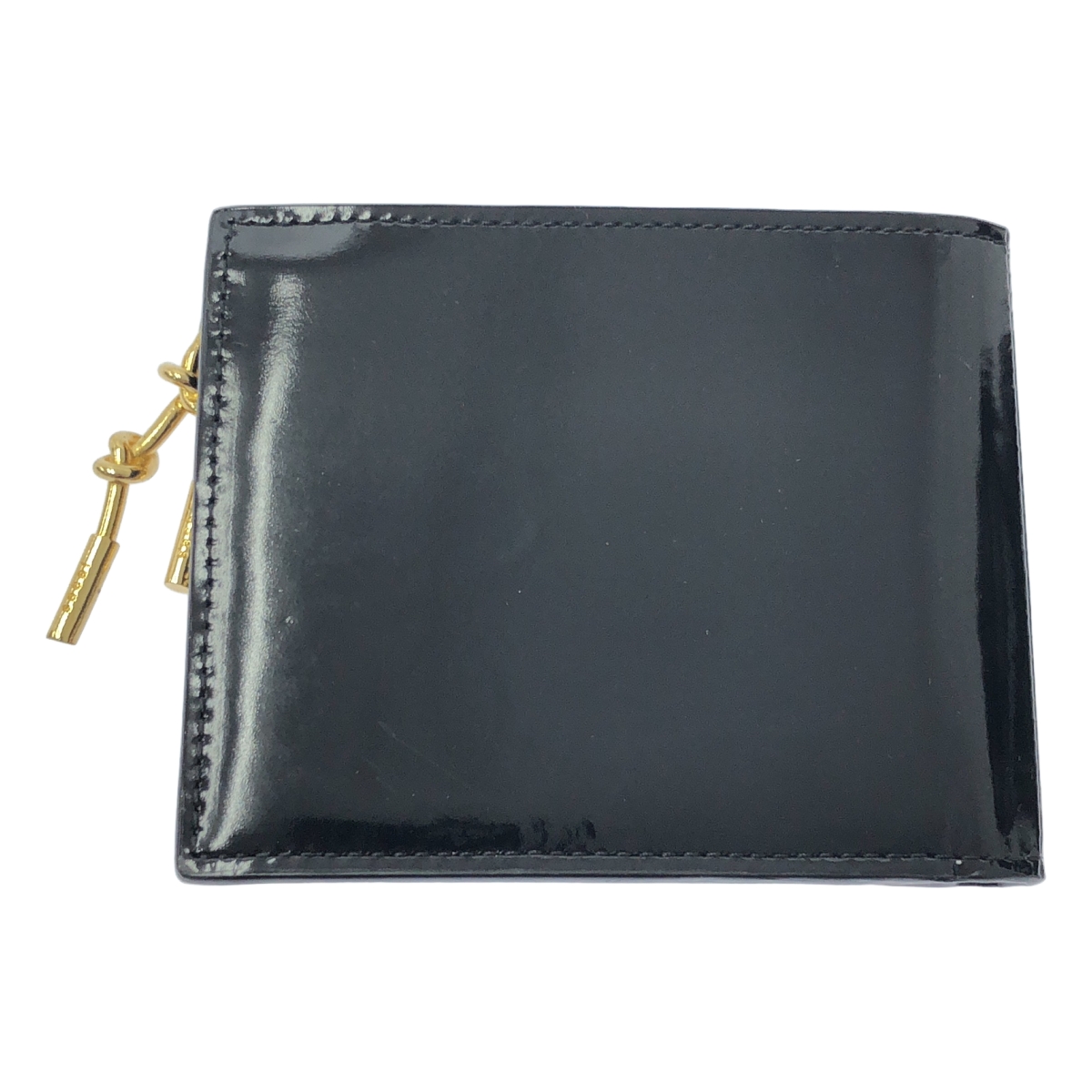 sacai / サカイ メタルジップチャーム 二つ折 レザー ウォレット 財布