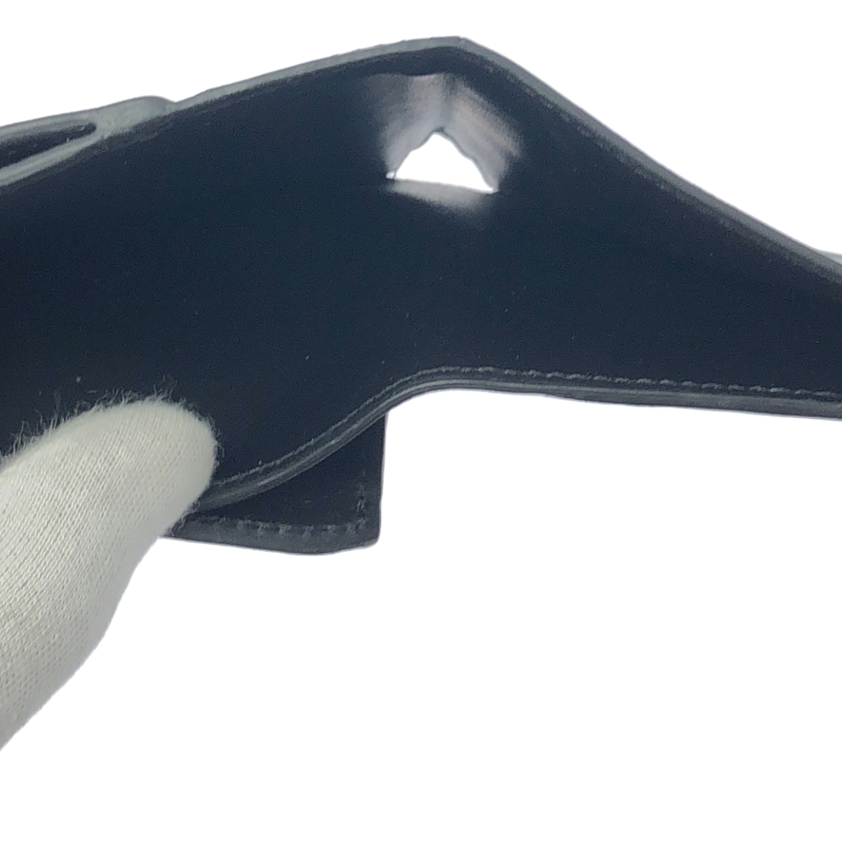 sacai / サカイ メタルジップチャーム 二つ折 レザー ウォレット 財布