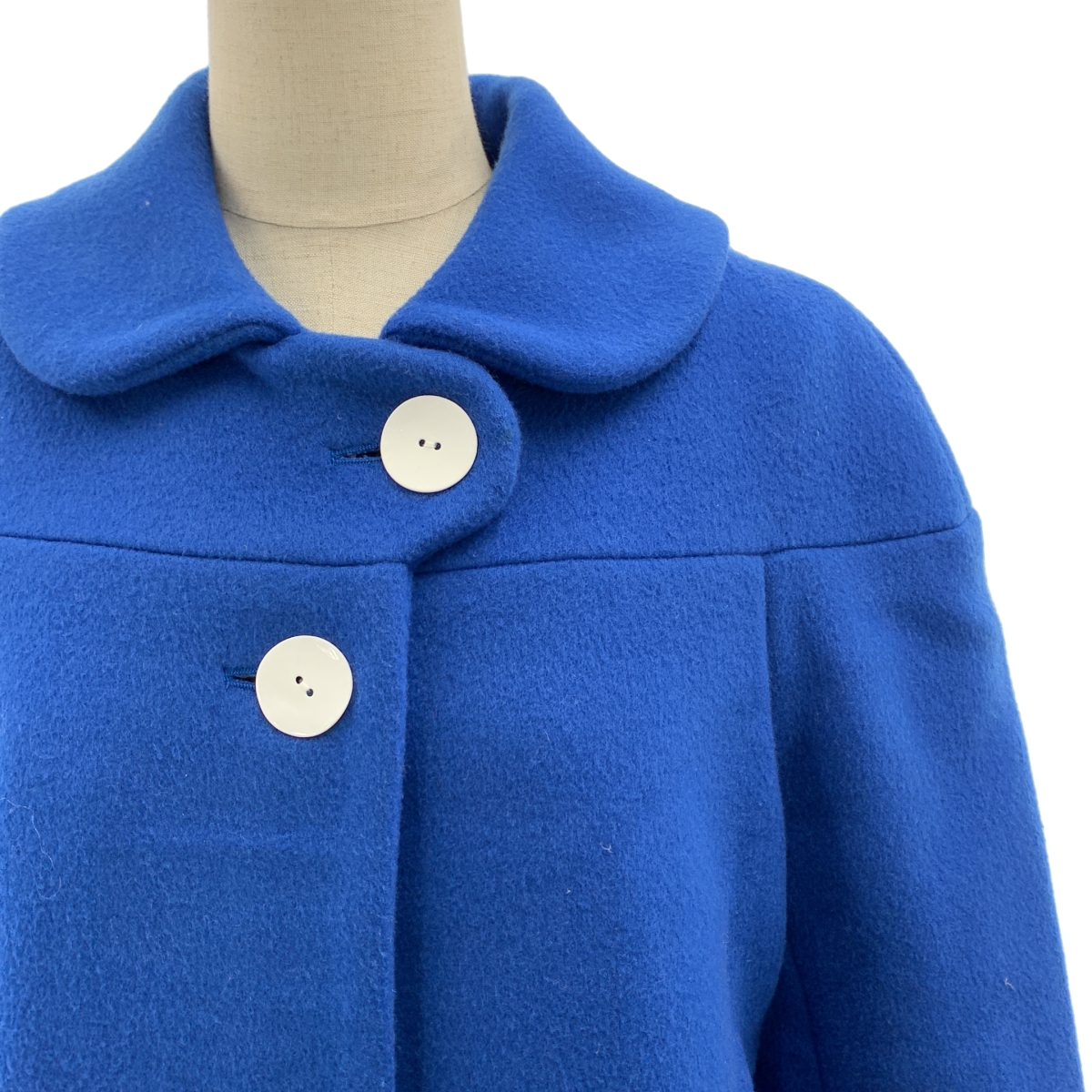 mina perhonen / ミナペルホネン pianissimo ウールメルトン ラウンドカラー コート