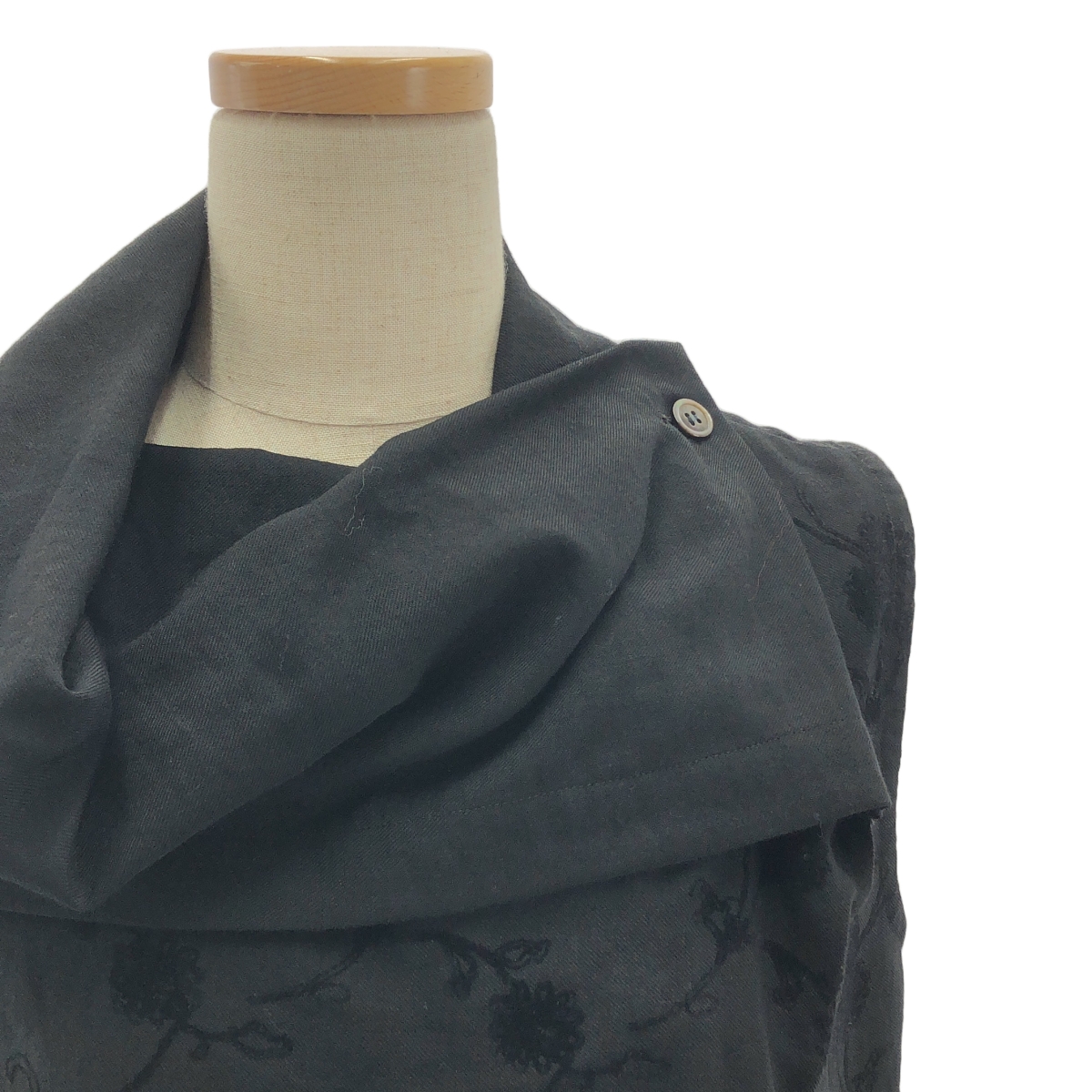 tricot COMME des GARCONS / トリココムデギャルソン フラワー フロッキープリント デザイン ブラウス