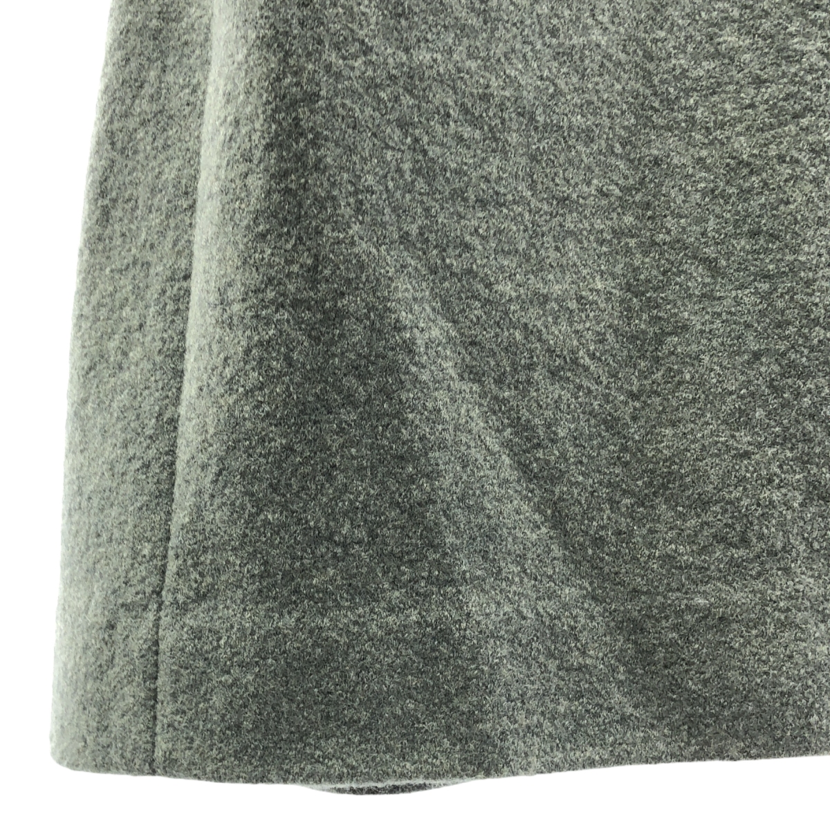 evam eva / エヴァムエヴァ プレスウールノーカラーポンチョ コート