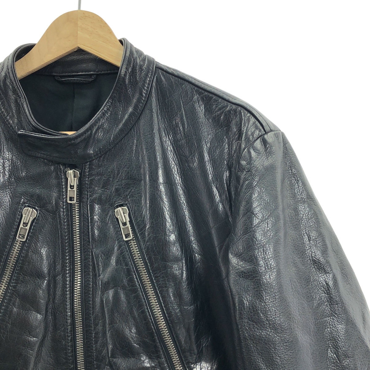 Martin Margiela / マルタンマルジェラ 5ZIP LEATHER RIDERS JACKET 八の字 レザー ライダースジャケット