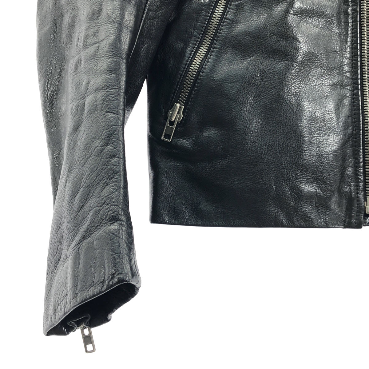 Martin Margiela / マルタンマルジェラ 5ZIP LEATHER RIDERS JACKET 八の字 レザー ライダースジャケット