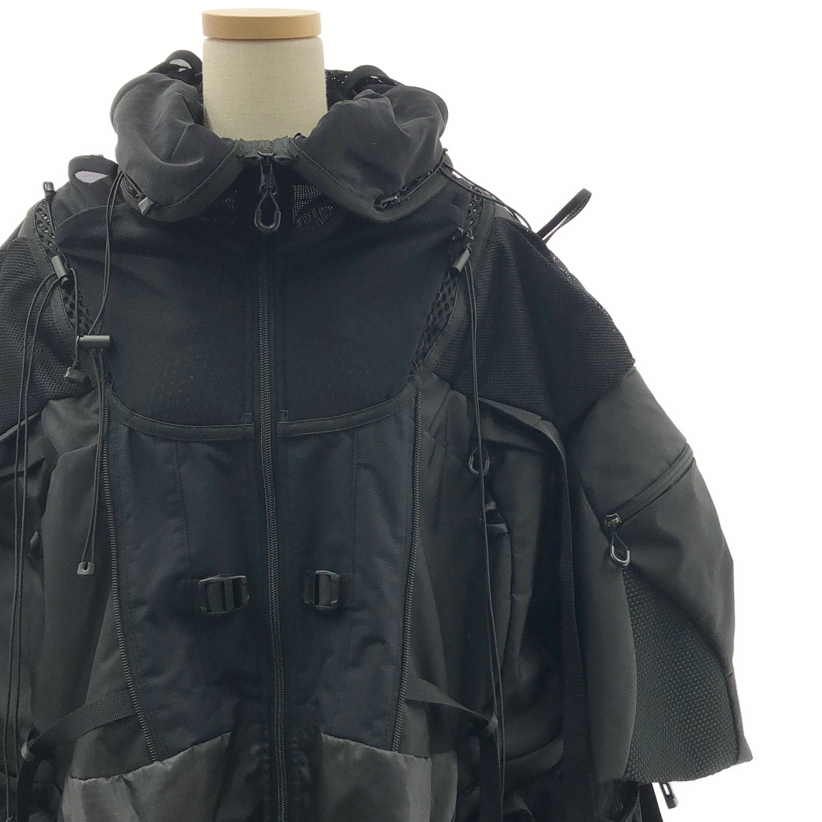 JUNYA WATANABE COMME des GARCONS / ジュンヤワタナベ ナイロン メッシュ パネル オーバーシルエット ジャケット