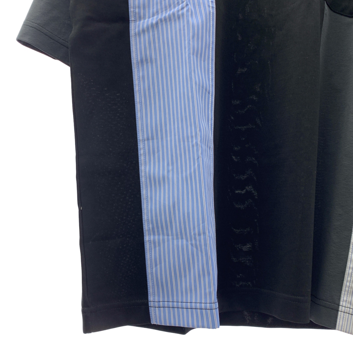 COMME des GARCONS HOMME / コムデギャルソンオム コットン ストライプ  ドッキング Tシャツ