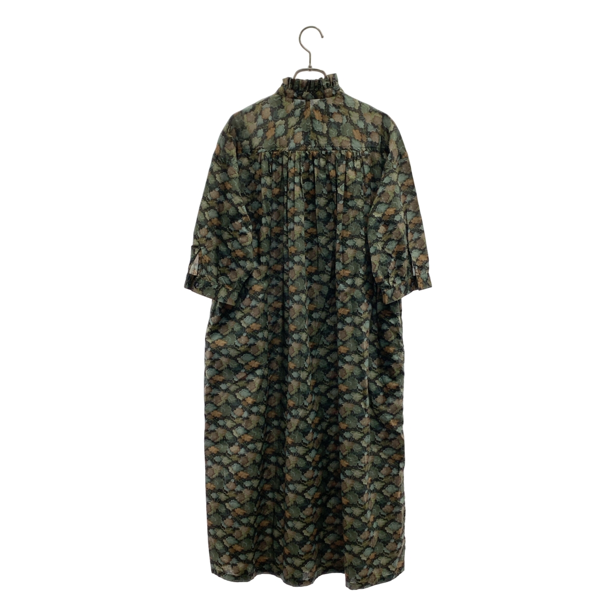 Honnete / オネット ハーフスリーブ フリルカラー ワンピース