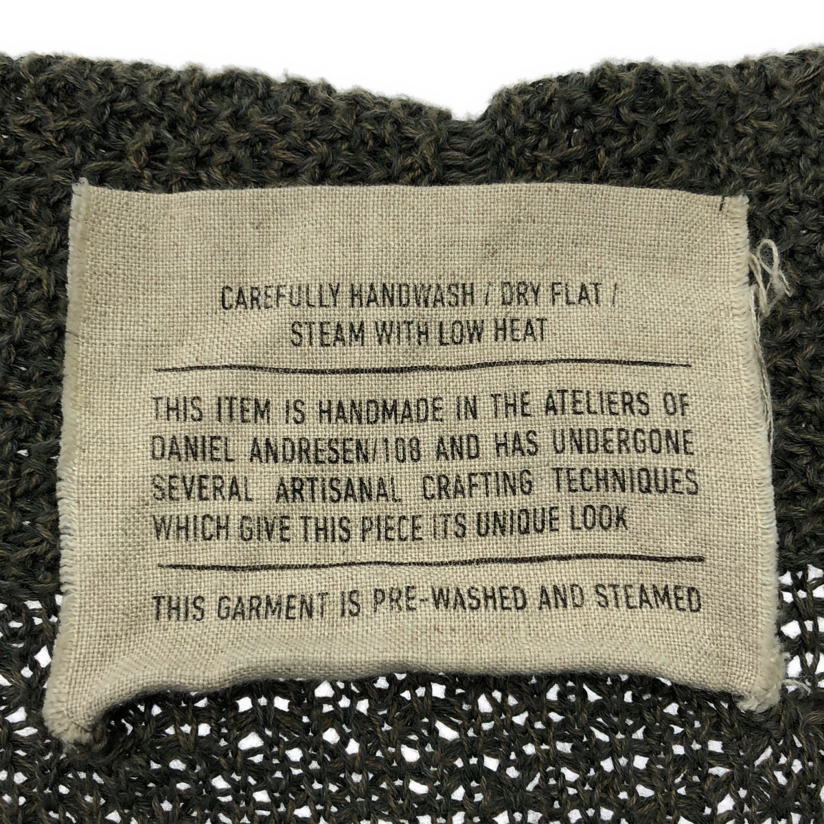 DANIEL ANDRESEN / ダニエルアンドレセン コットン ピン ニットカーディガン