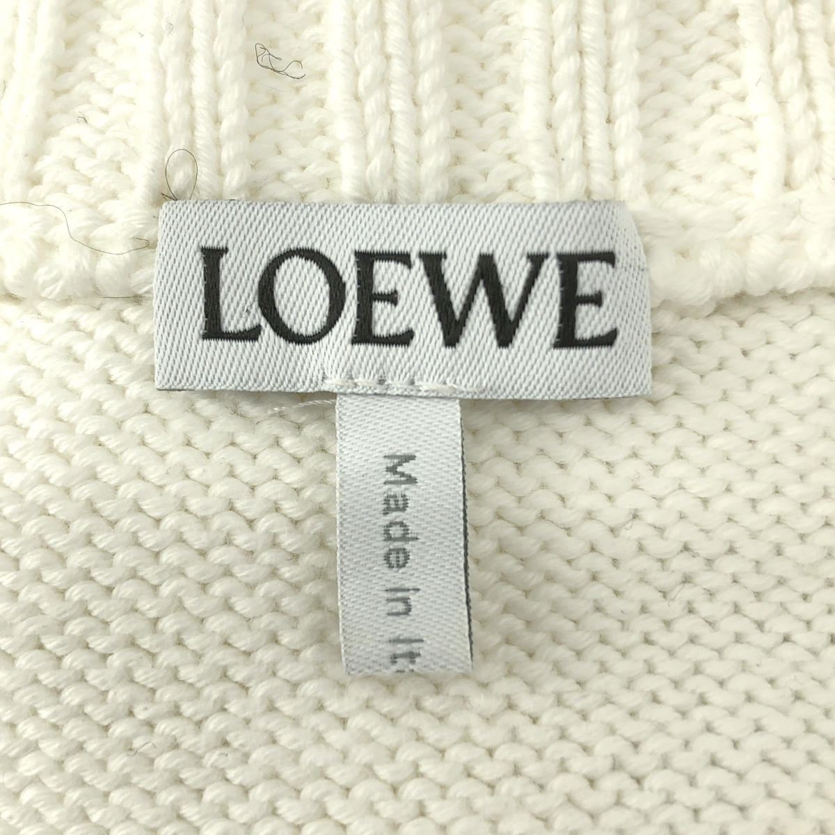LOEWE / ロエベ コットン ロゴ エンブロイダリー ニット