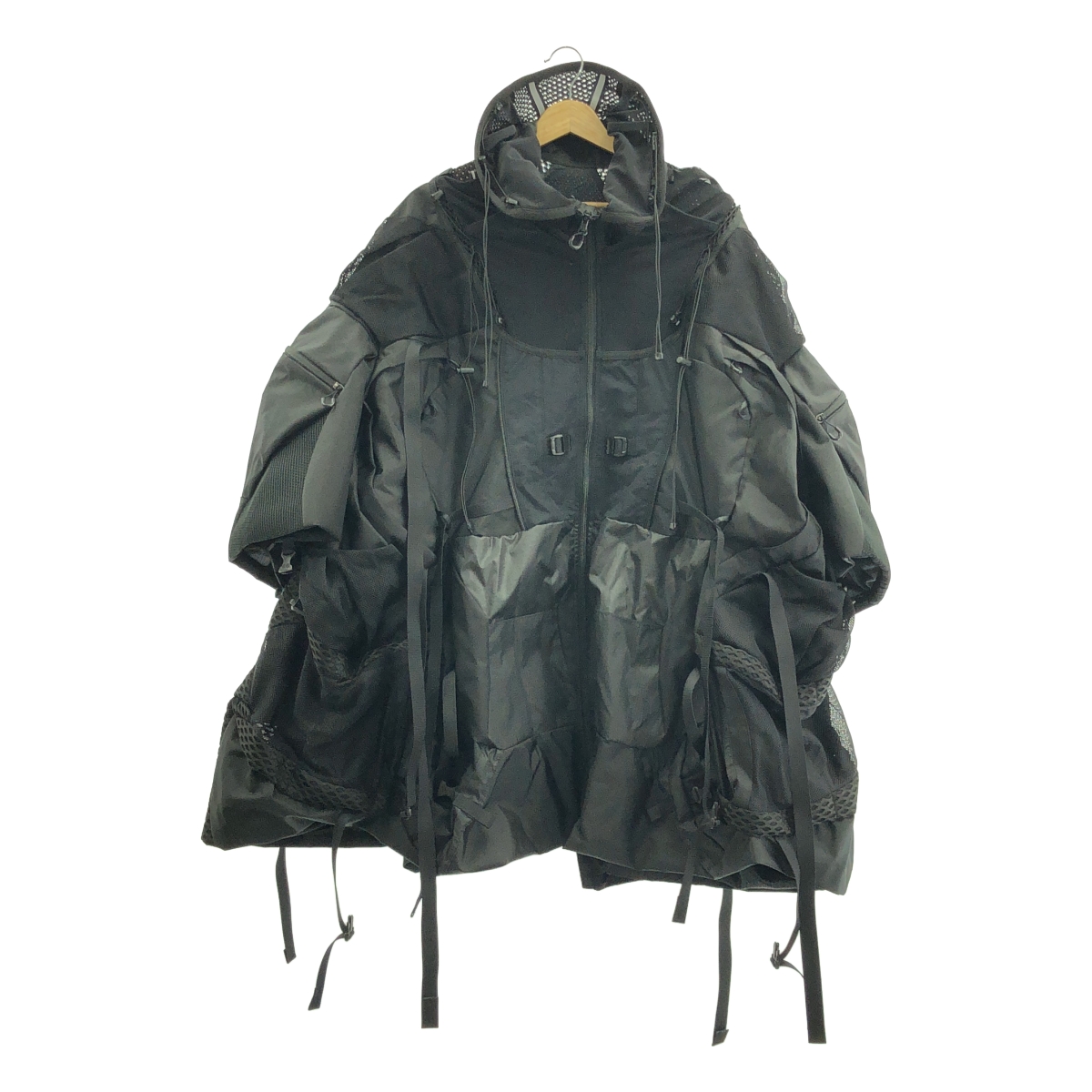 【23モデル・未使用級⭐︎】ジュンヤワタナベ 変形 ドローコードスカート S 黒 JUNYA WATANABE CDG(ジュンヤワタナベコムデギャルソン) 23AW