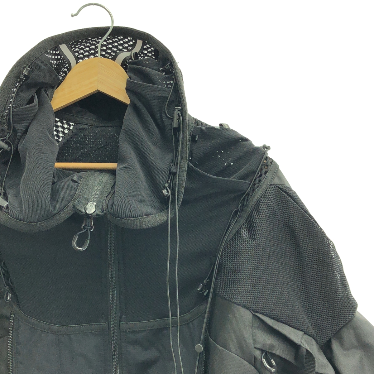 JUNYA WATANABE / ジュンヤワタナベ ナイロン メッシュ パネルパーカーコート ジャケット