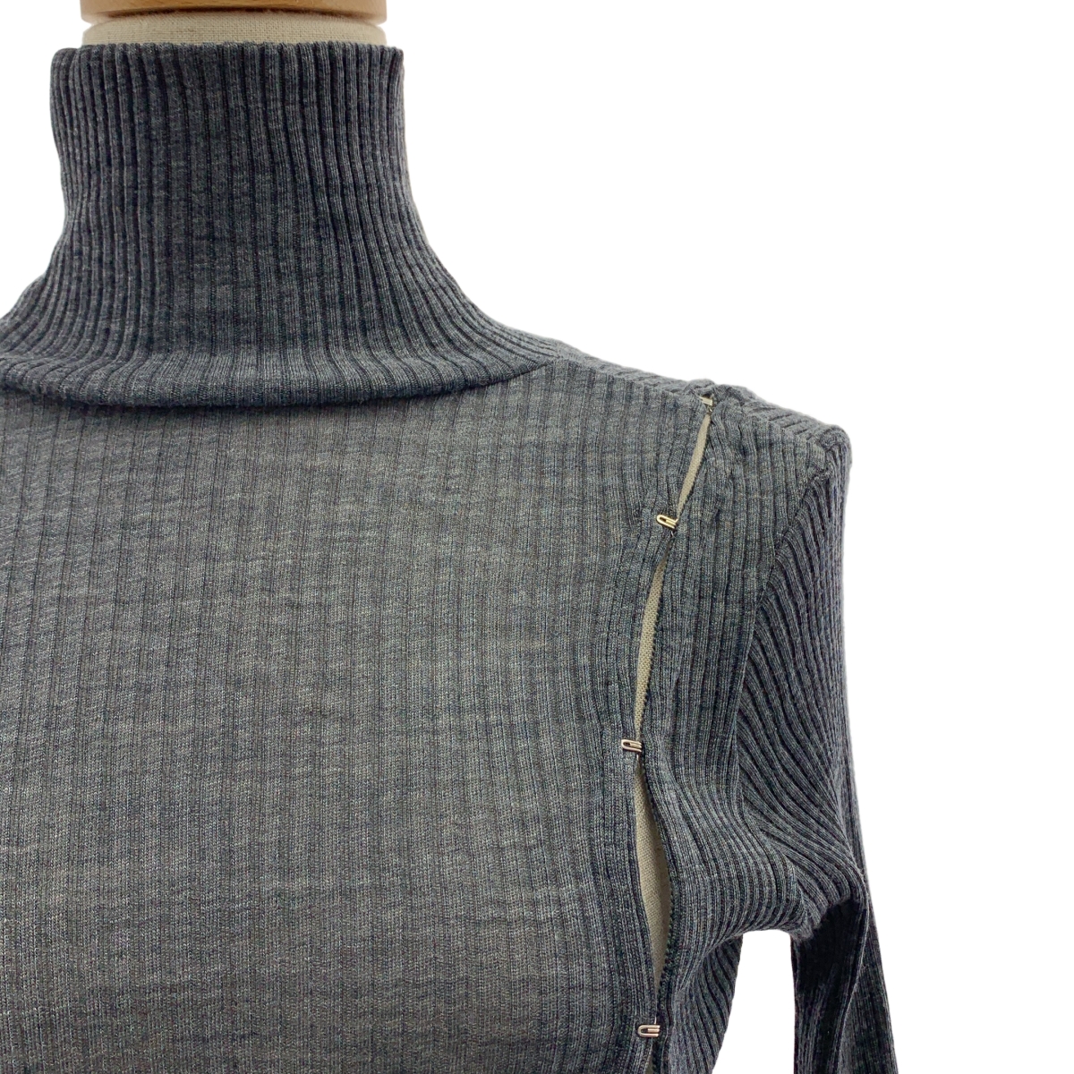 JOHN LAWRENCE SULLIVAN / ジョンローレンスサリバン WOOL RIB HI-NECK TOP / ハイネック リブ フック ニット プルオーバー