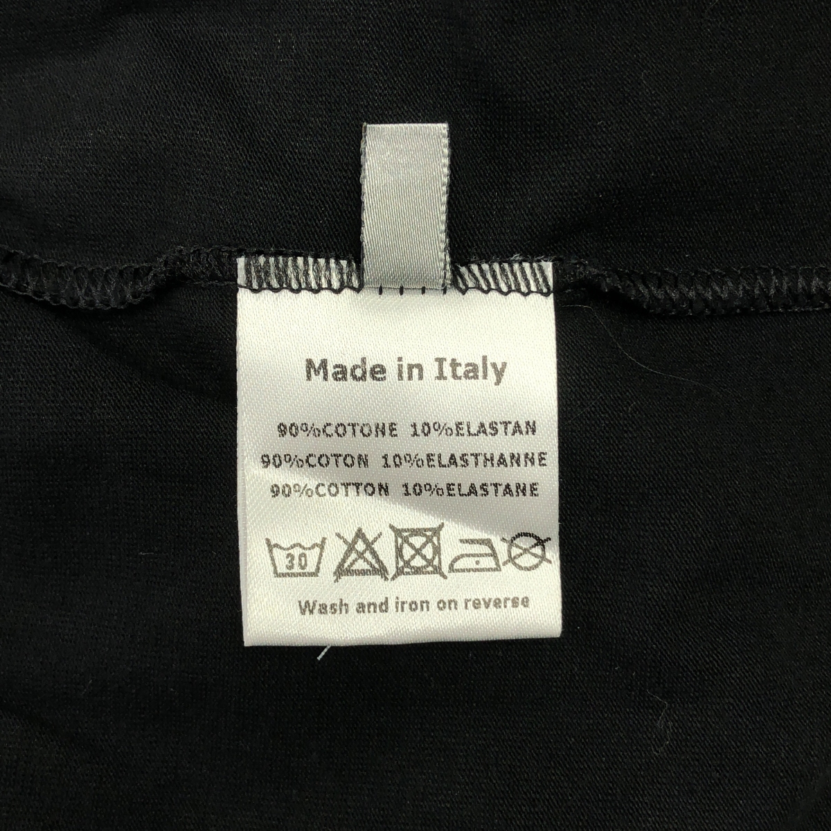 Dior homme / ディオールオム コットン ロゴ刺しゅう ヘンリーネック カットソー