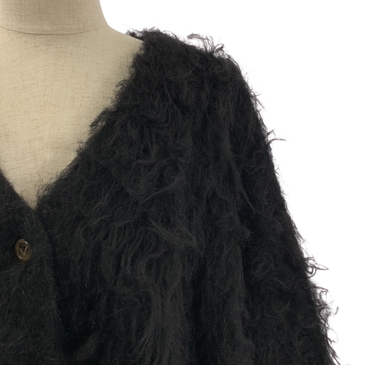 その他 ミニマル シャギー カーディガン