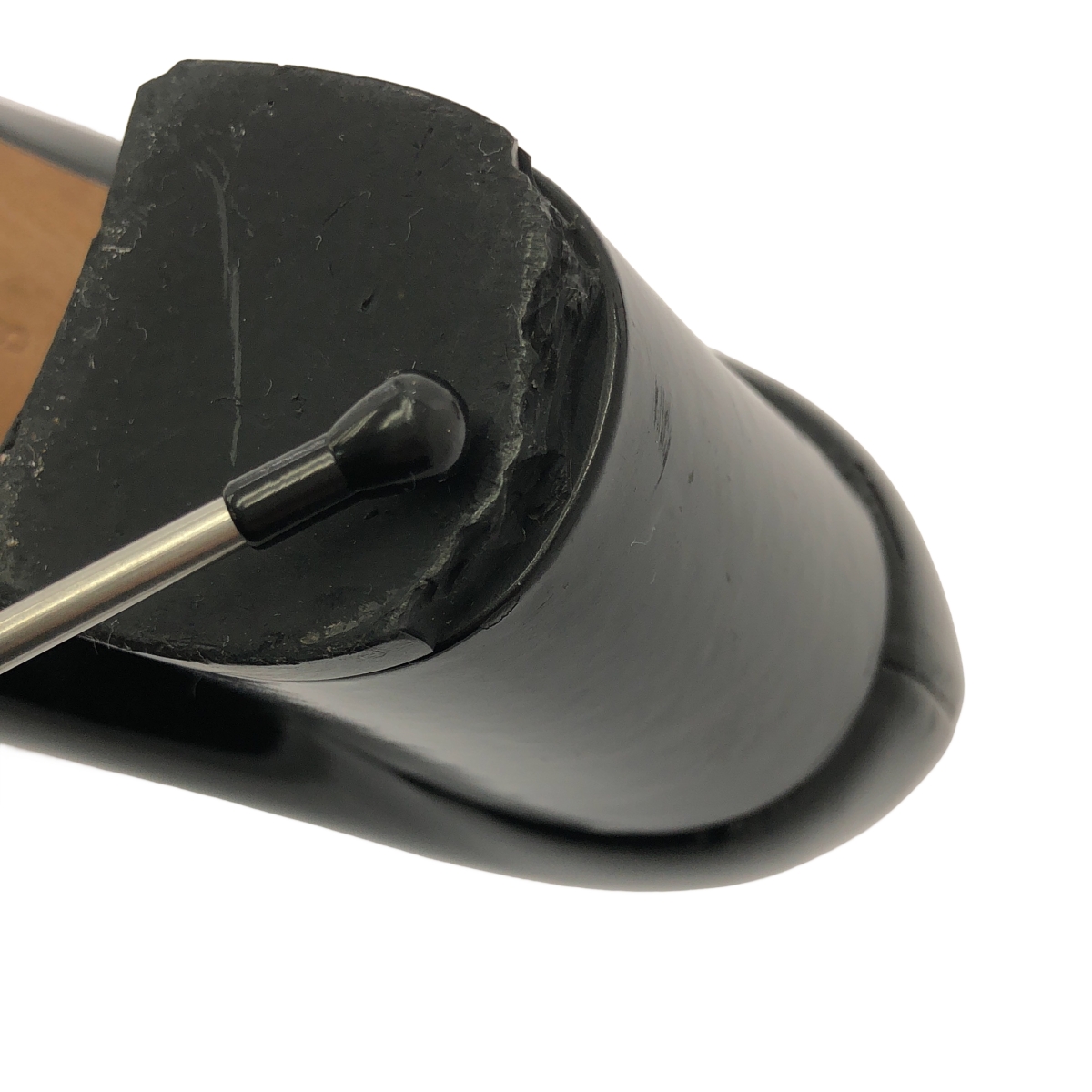 GUCCI / グッチ パテントレザー ホースビット チャンキーヒール パンプス