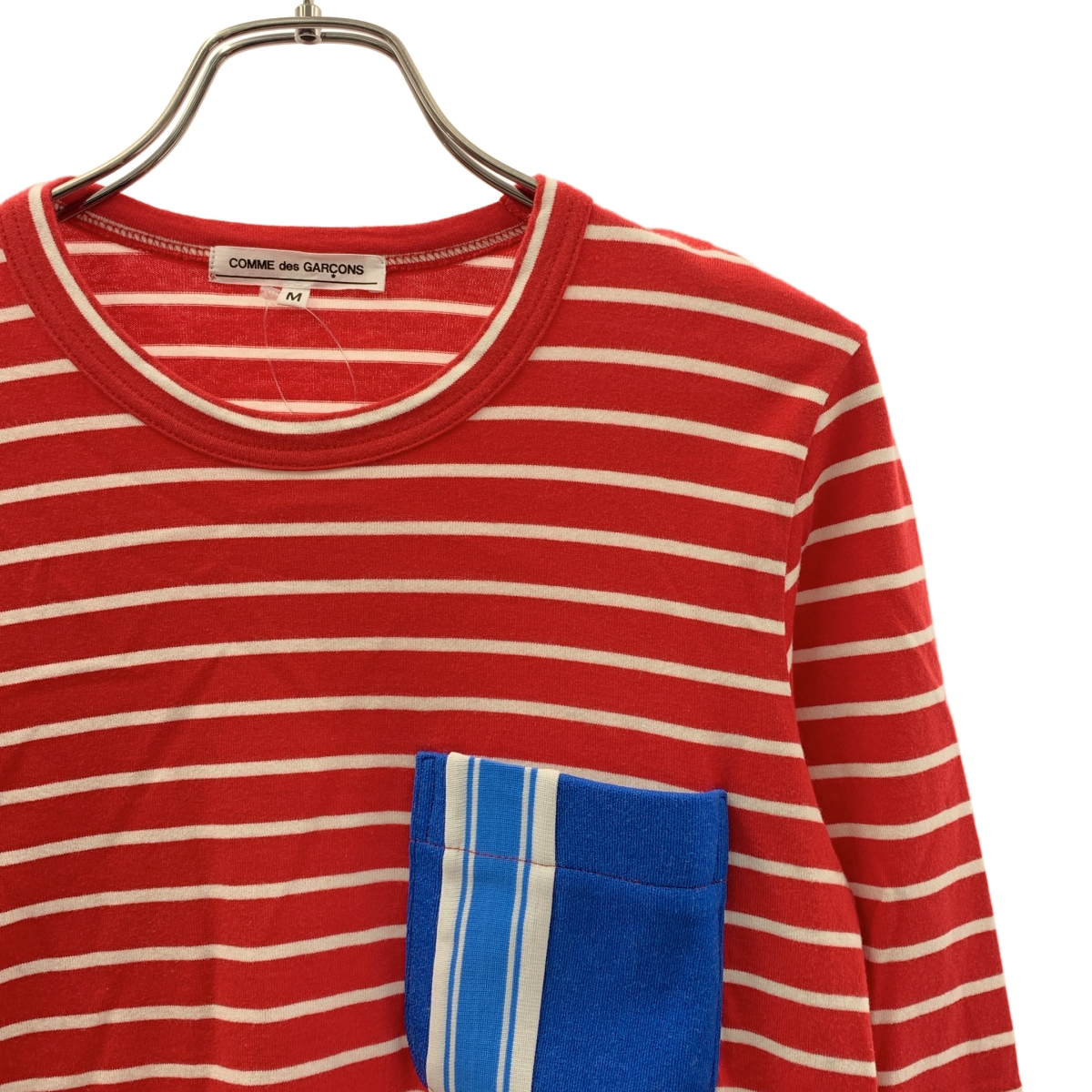 COMME des GARCONS / コムデギャルソン ボーダー ポケット切替 Tシャツ