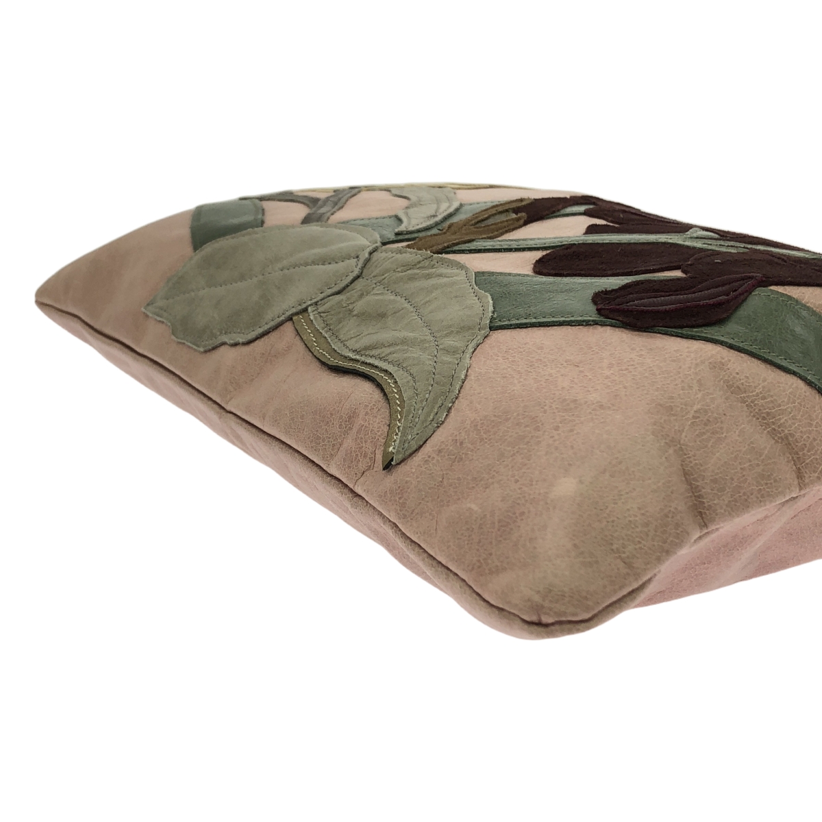 その他 レザー フラワー パッチ クラッチバッグ