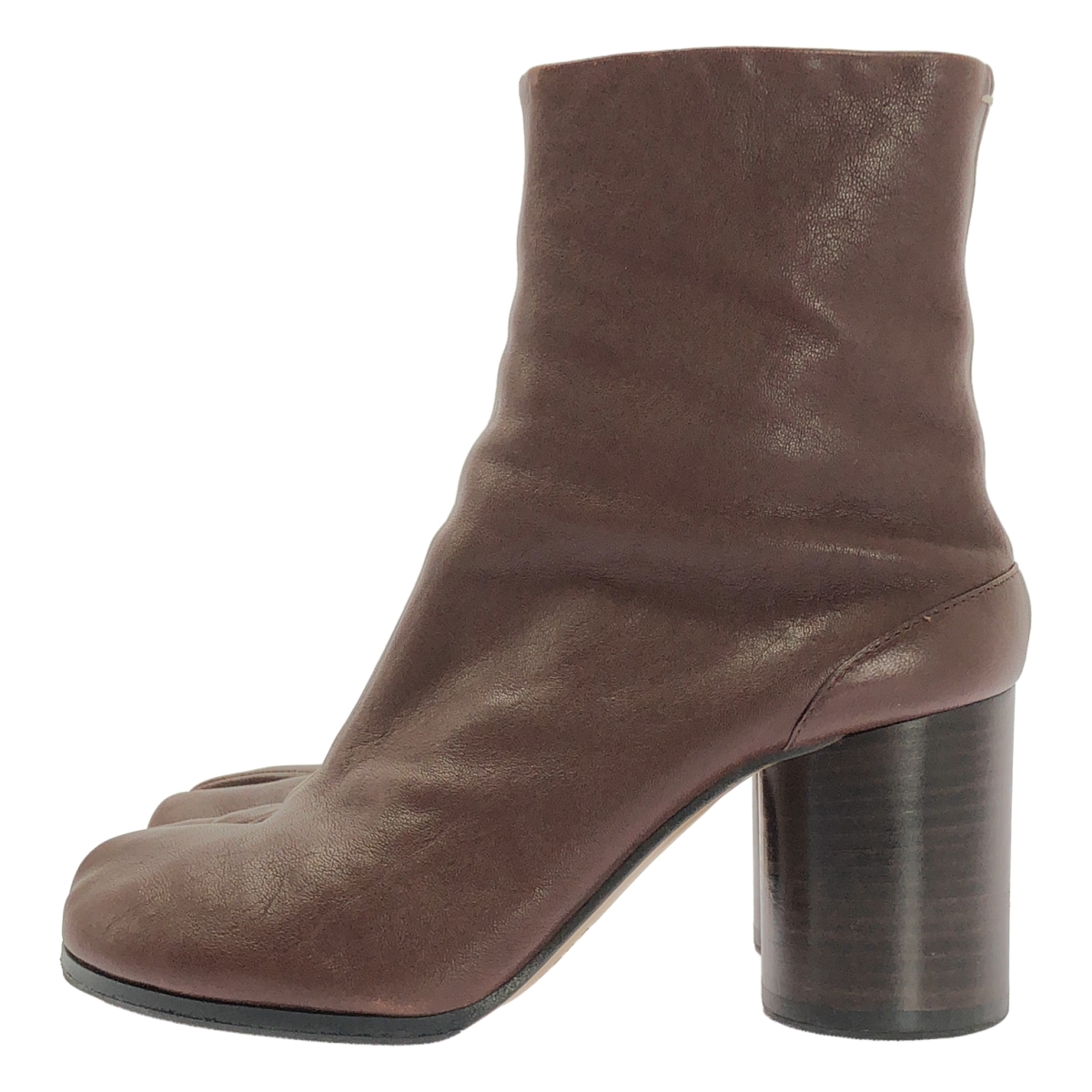 Maison Margiela / メゾンマルジェラ Tabi / タビ レザー チャンキーヒール ショートブーツ ブーティ 足袋