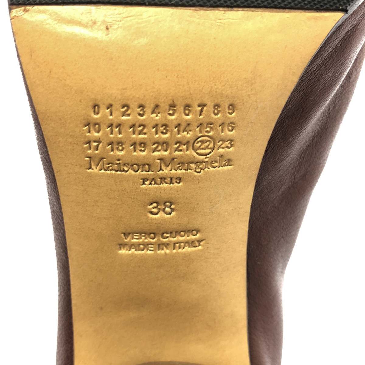 Maison Margiela / メゾンマルジェラ Tabi / タビ レザー チャンキーヒール ショートブーツ ブーティ 足袋