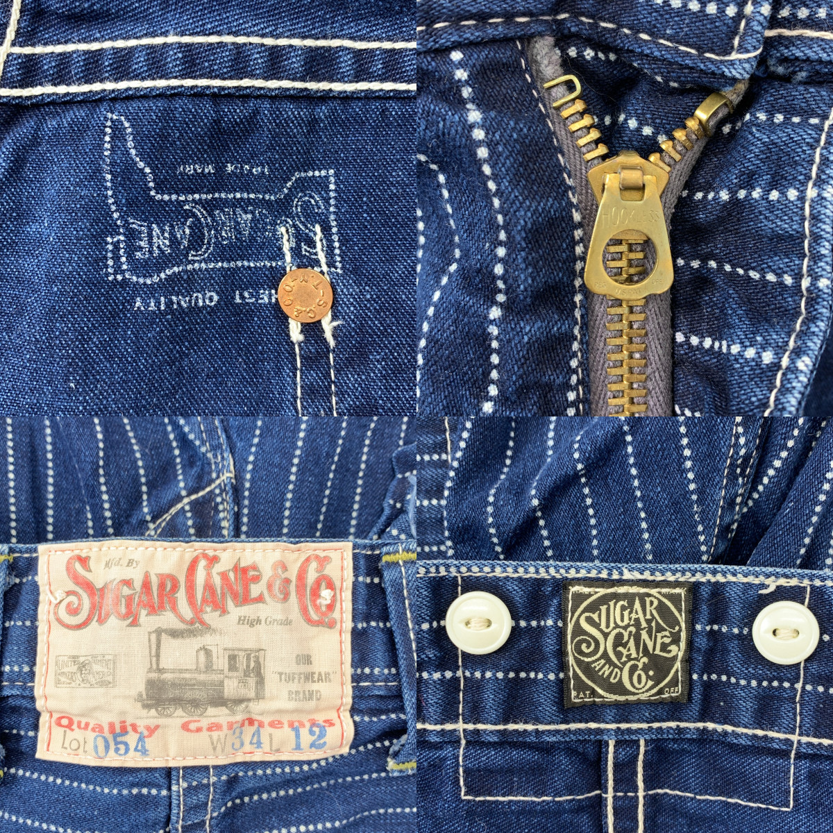 SUGAR CANE / シュガーケーン lot 054 / ウォバッシュ ワイド ショートパンツ ショーツ