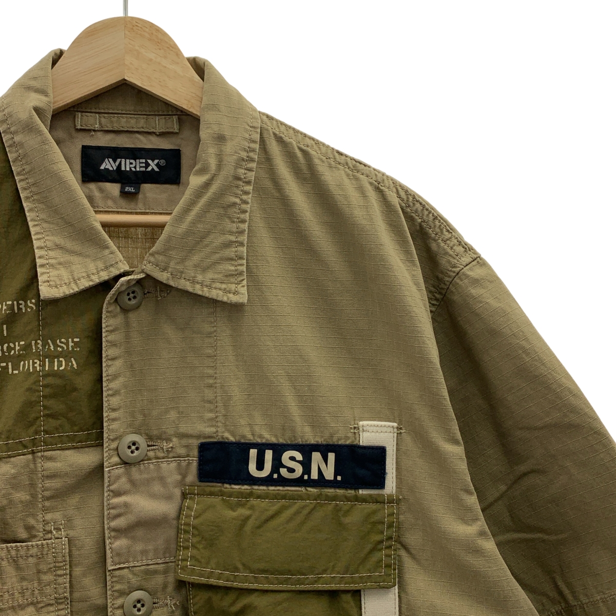 AVIREX / アヴィレックス リメイク ミリタリー シャツ