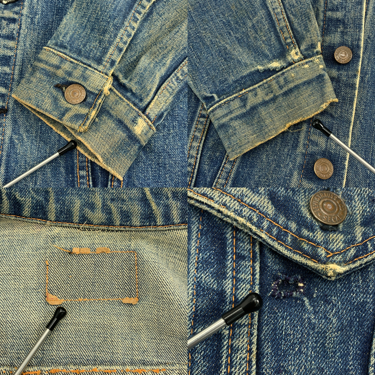 Levi's / リーバイス 70505 4thモデル BigE 不均等V デニム トラッカージャケット