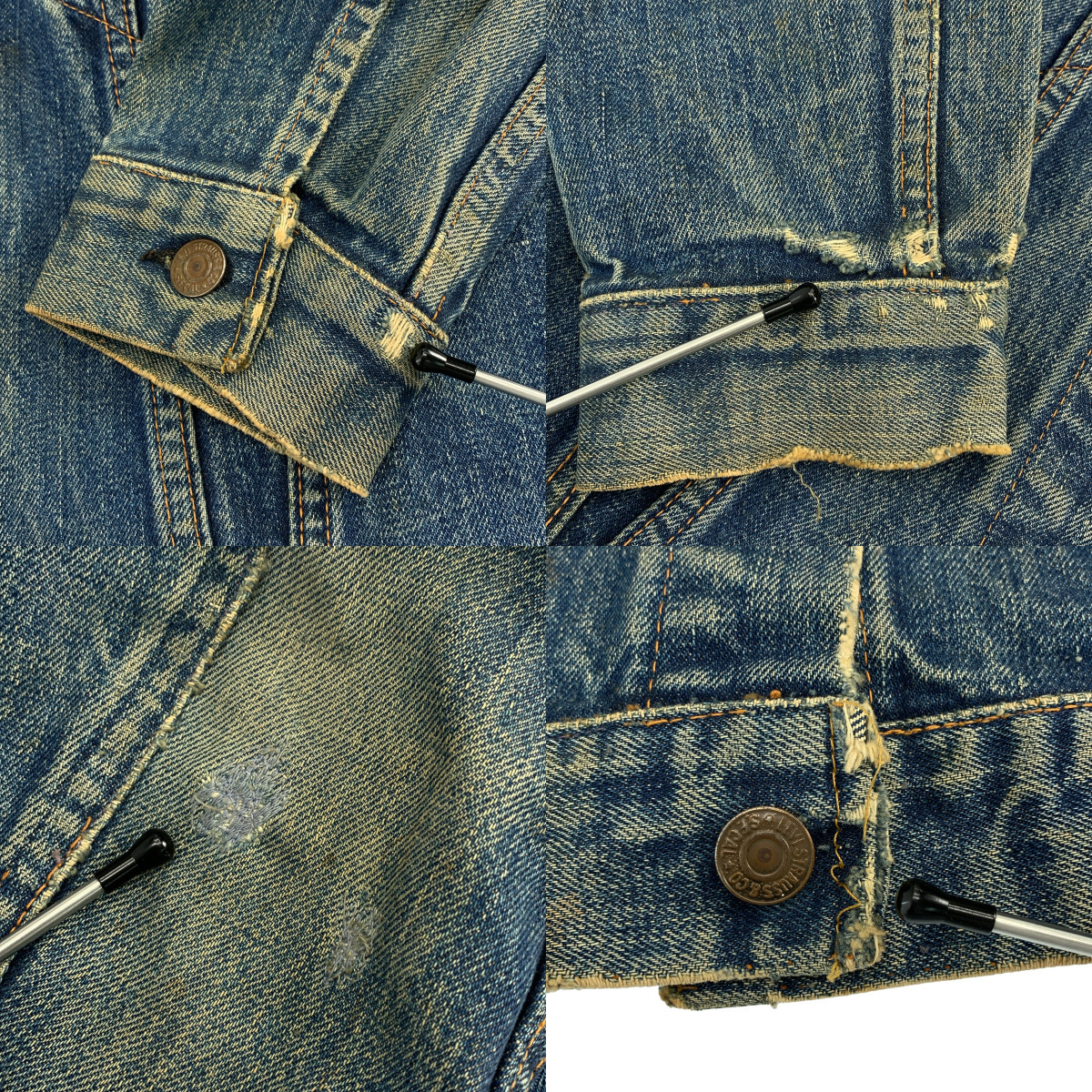 Levi's / リーバイス 70505 4thモデル BigE 不均等V デニム トラッカージャケット