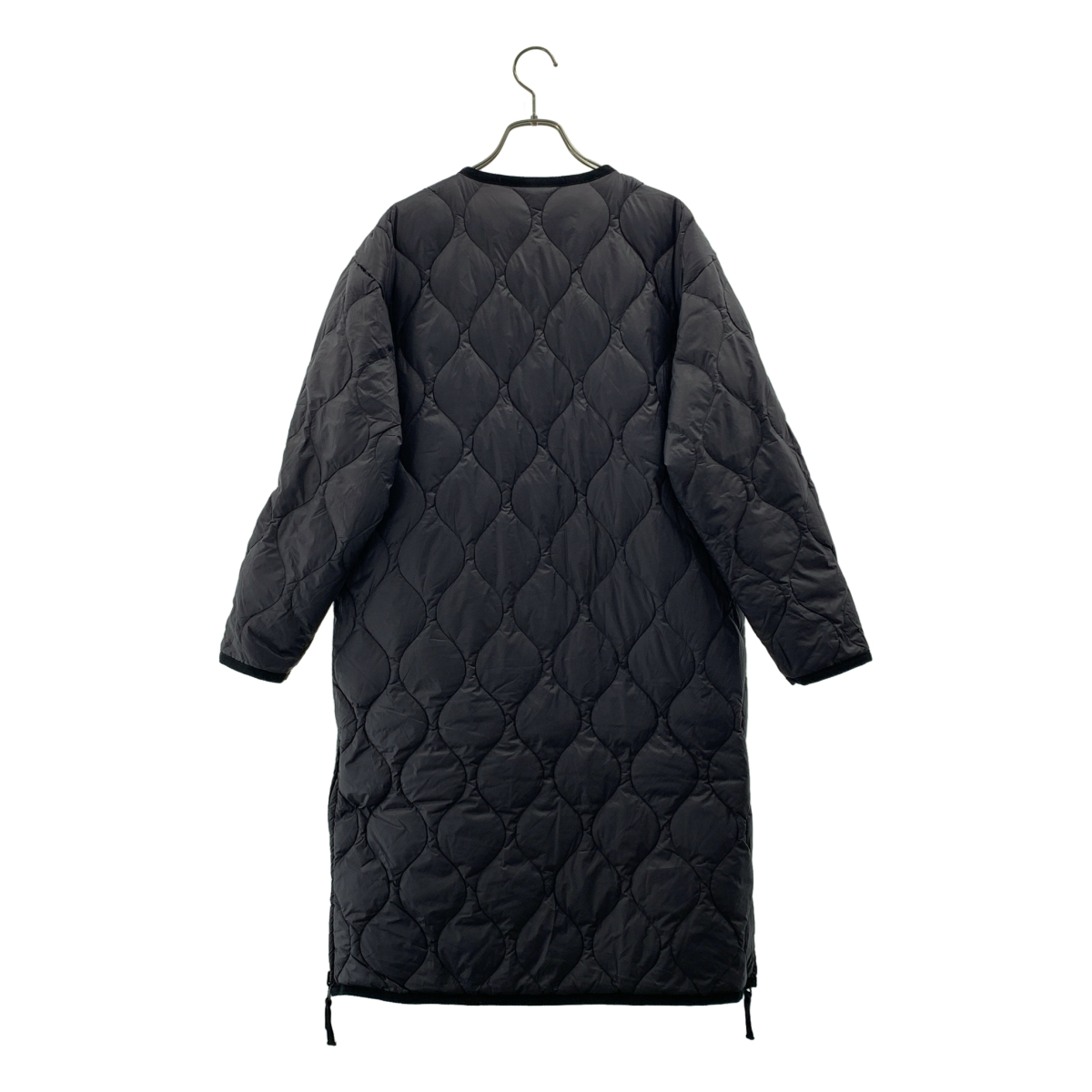 TAION / タイオン × BEAMS リバーシブル キルティング ノーカラー ダウンコート