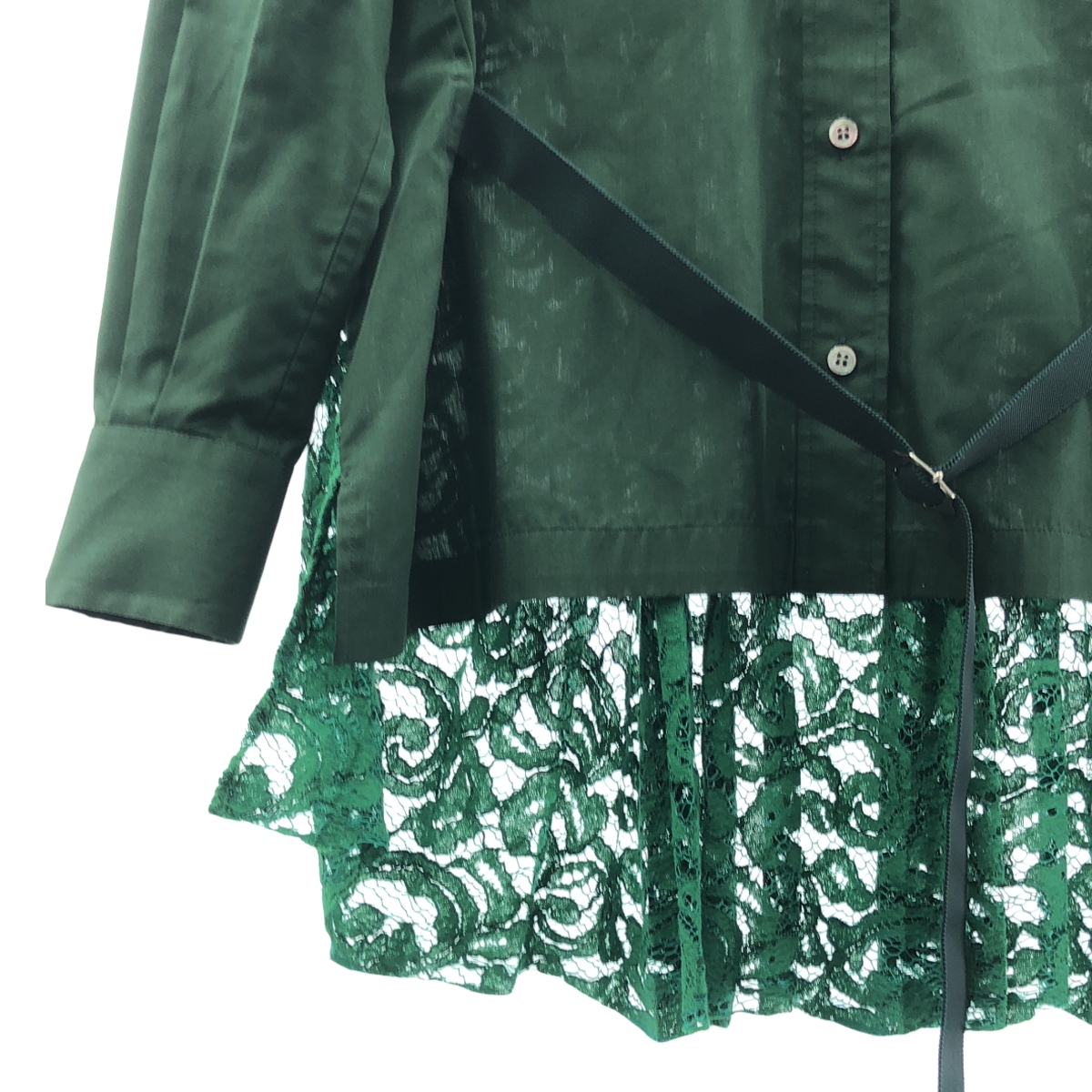 sacai / サカイ バックレース コットン ブラウス