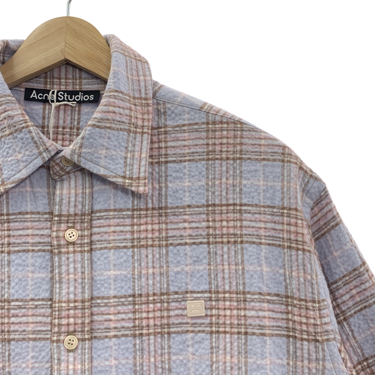 Acne Studios / アクネストゥディオズ FA-UX-SHIR000048 / コットン フェイスパッチ チェックシャツ
