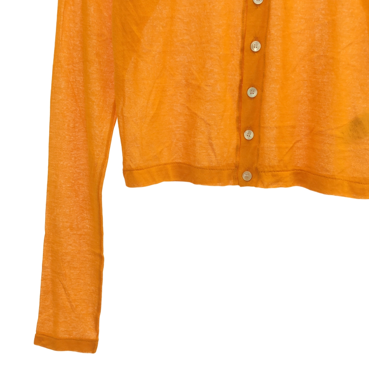 AURALEE / オーラリー HARD TWIST COTTON GAUZE CARDIGAN シアー カーディガン