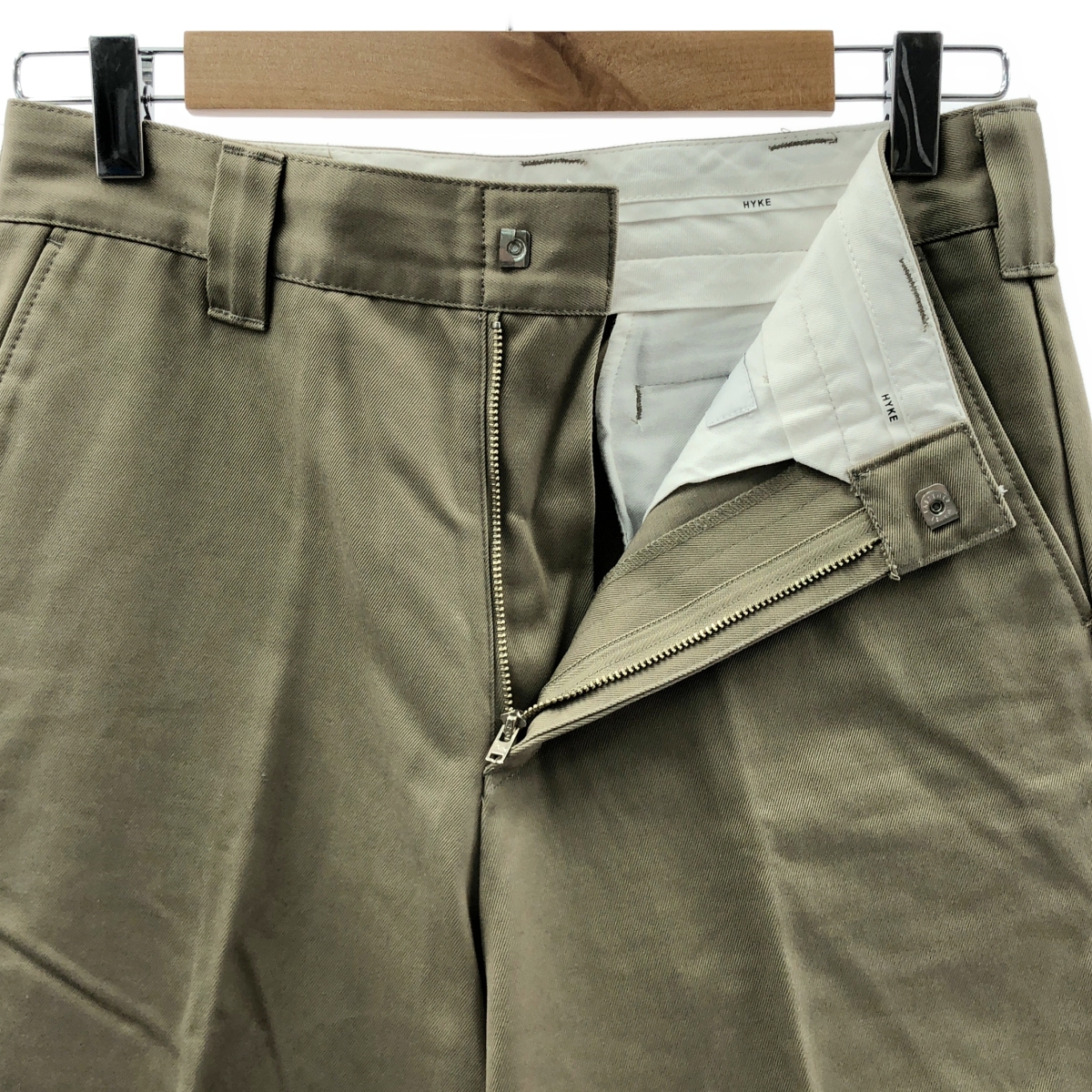 HYKE / ハイク コットン チノワイドパンツ