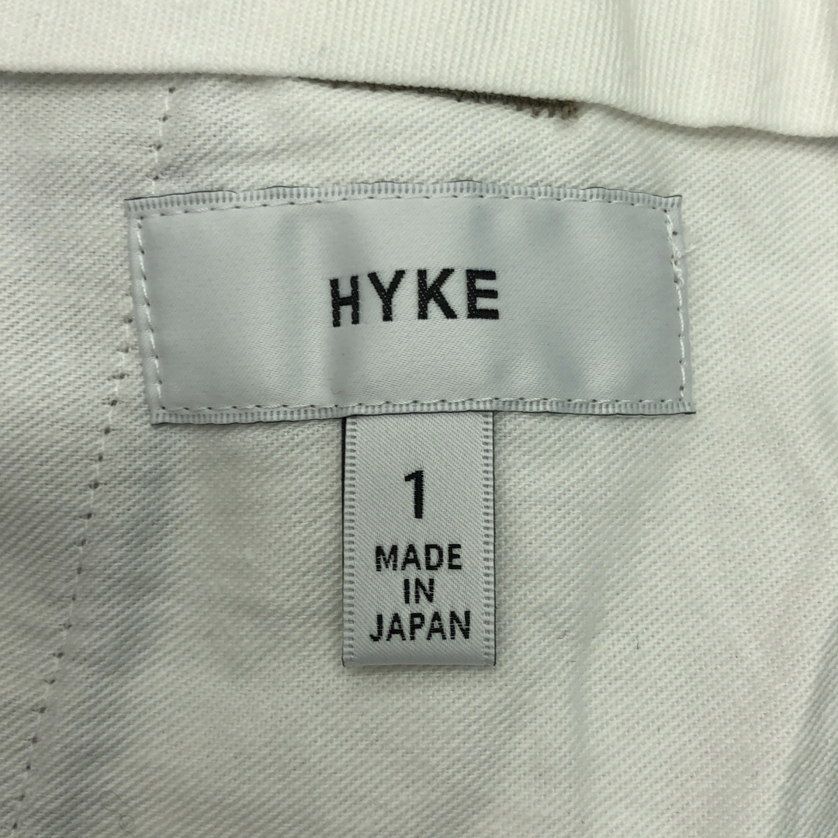 HYKE / ハイク コットン チノワイドパンツ