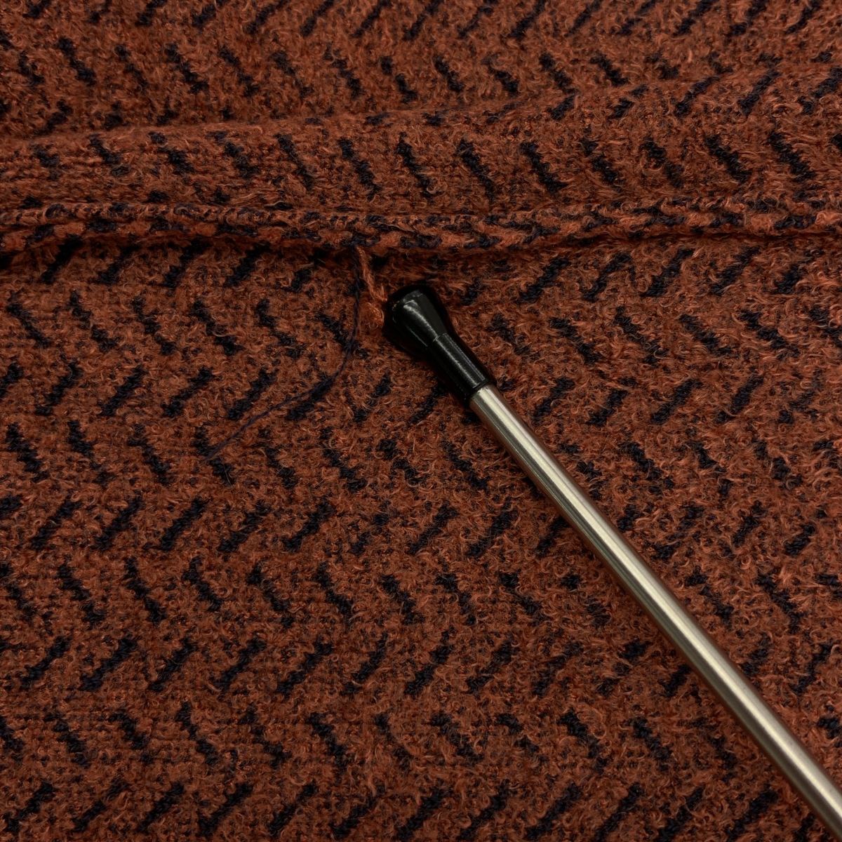 GIORGIO ARMANI / ジョルジオアルマーニ 幾何学模様 ヘンリーネック ニット セーター