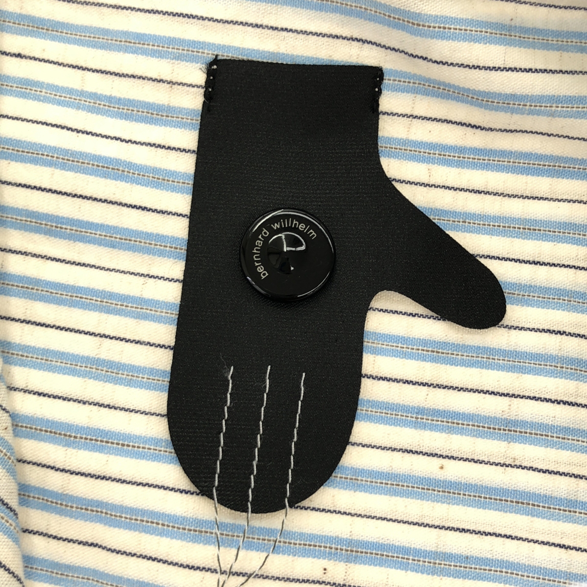 BERNHARD WILLHELM / ベルンハルトウイルヘルム アシンメトリー エンブロイダリー ギャザー ボリューム ワンピース