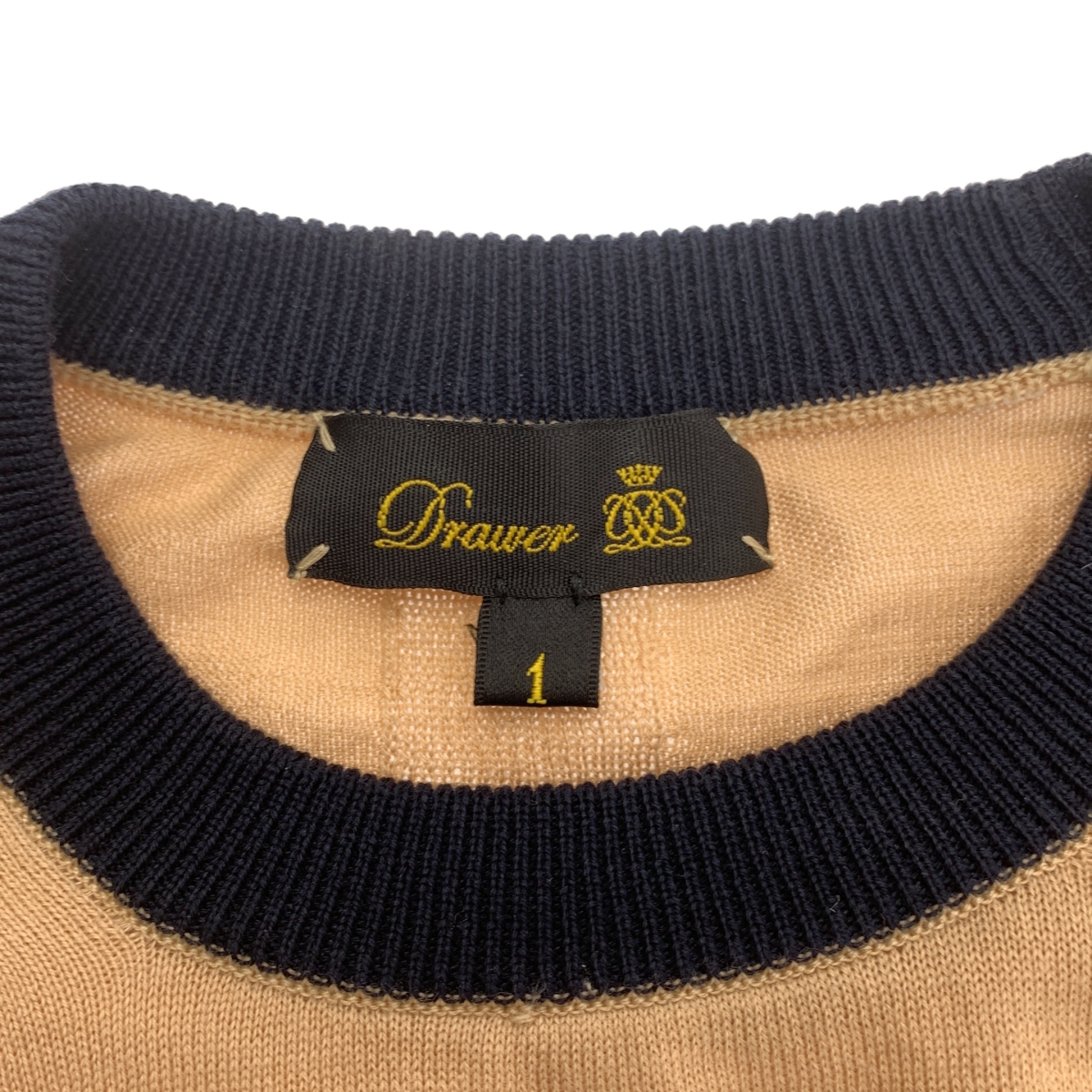 Drawer / ドゥロワー 16G クルーネック プルオーバーニット セーター