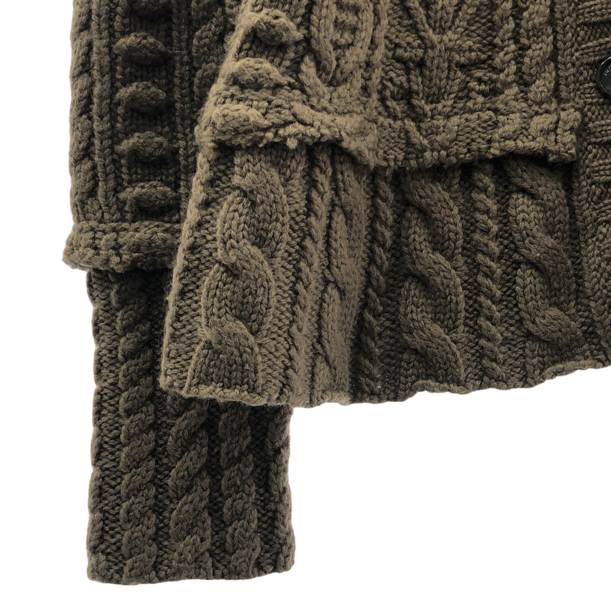 Uhr / ウーア Cable V-neck Cardigan / ケーブル ニット カーディガン