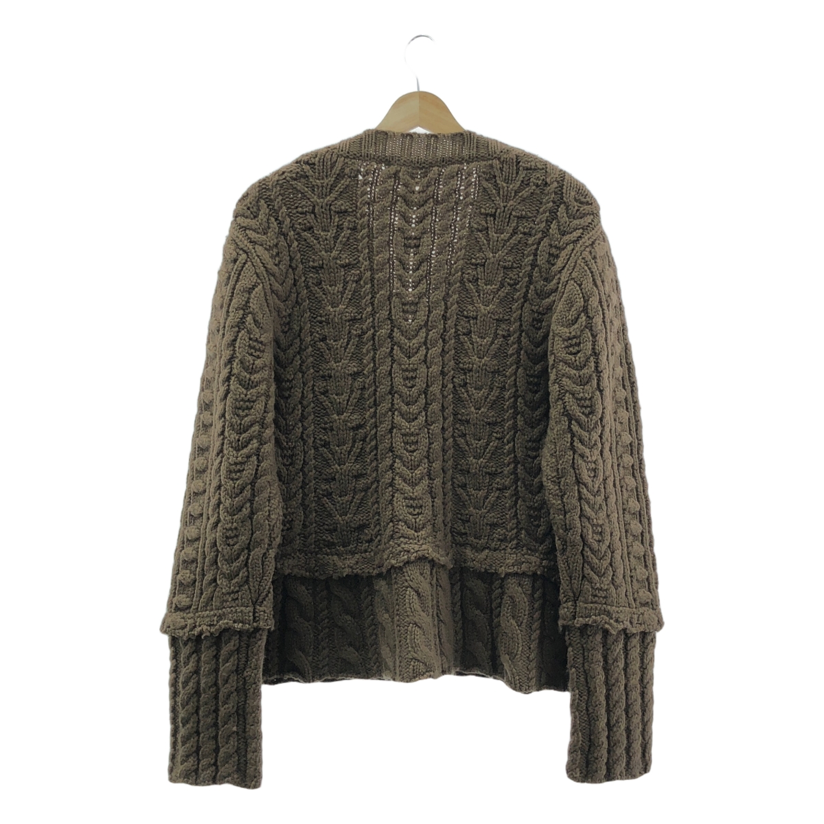 Uhr / ウーア Cable V-neck Cardigan / ケーブル ニット カーディガン